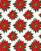Crimson Bloom Botanical Pattern Rug