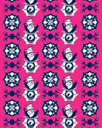 Whimsical Bird Floral Motif Rug