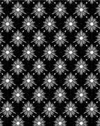 Black White Radial Starburst Pattern Rug