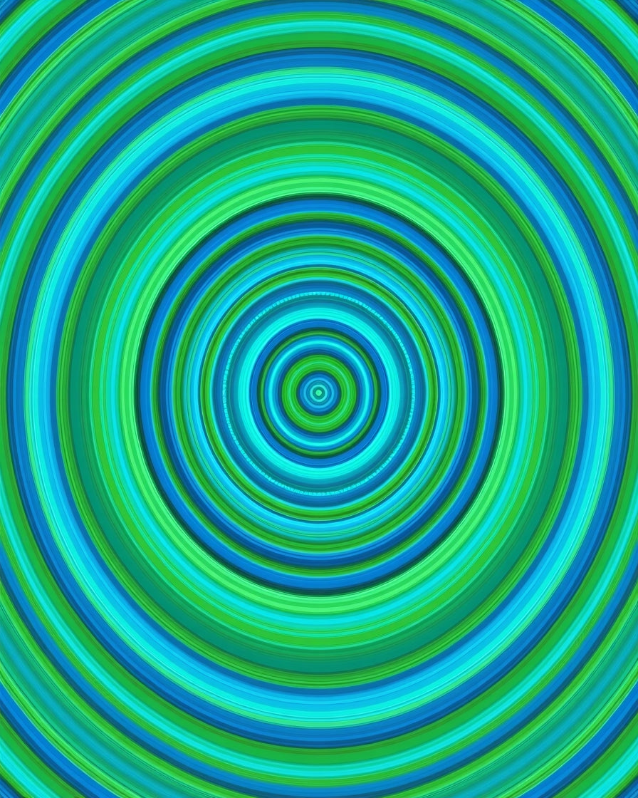 Concentric Circle Pattern Rug