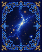 Electric Starburst Ornate Medallion Rug