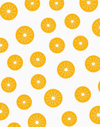 Citrus Slice Pattern Graphic Rug