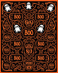 Spooky Ghost Boo Pattern Rug