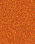 Intricate Swirls Orange Pattern Rug