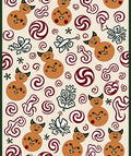 Whimsical Gingerbread Swirls Pattern Rug