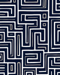 Maze Pattern White Sand Lines Rug