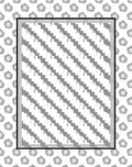 Grids and Dots Geometric Pattern Rug