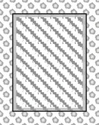 Grids and Dots Geometric Pattern Rug