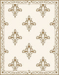 Classic Damask Scroll Pattern Rug