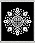 Black and White Mandala Art Rug