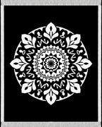 Black and White Mandala Art Rug