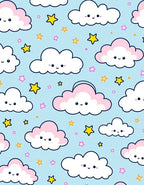 Cute Cloud Star Pattern Design Rug