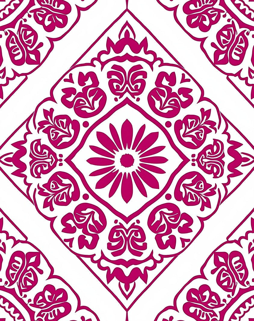 Floral Medallion Pattern Rug