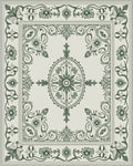 Classic Floral Ornamental Border Design Rug