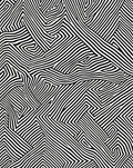 Abstract Black White Zigzag Pattern Rug