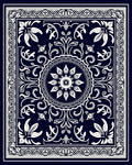 Intricate Floral Medallion Pattern Rug