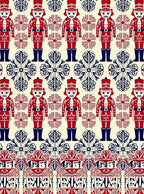 Nutcracker Folk Pattern Rug