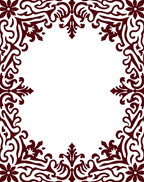 Ornate Floral Scrollwork Design Rug