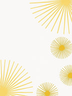 Radiant Sunburst Geometric Pattern Rug