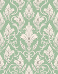 Elegant Damask Scrollwork Pattern Rug