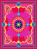 Vibrant Mandala Floral Graphic Rug