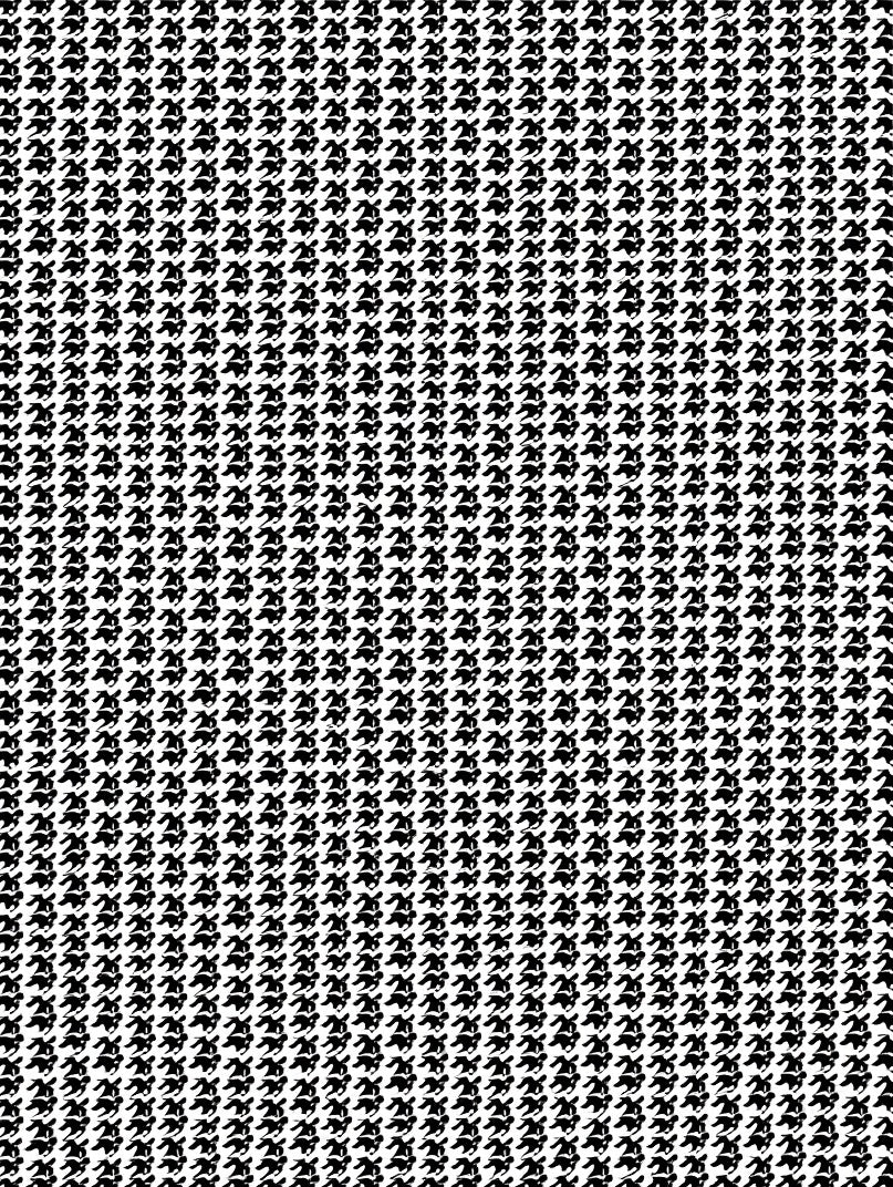 Classic Houndstooth Black White Pattern Rug