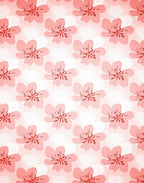Soft Pink Floral Pattern Rug
