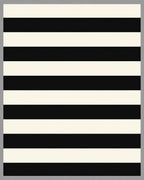 Bold Black and White Stripes Rug