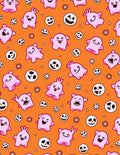 Cute Pink Ghosts Skull Pattern Rug