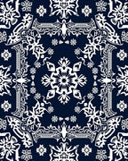 Intricate Floral Mandala Pattern Rug