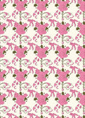 Pink Floral Petal Vines Rug