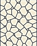 Abstract Stone Mosaic Geometric Design Rug