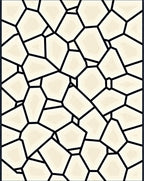 Abstract Stone Mosaic Geometric Design Rug