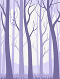 Lush Forest Silhouette Design Rug