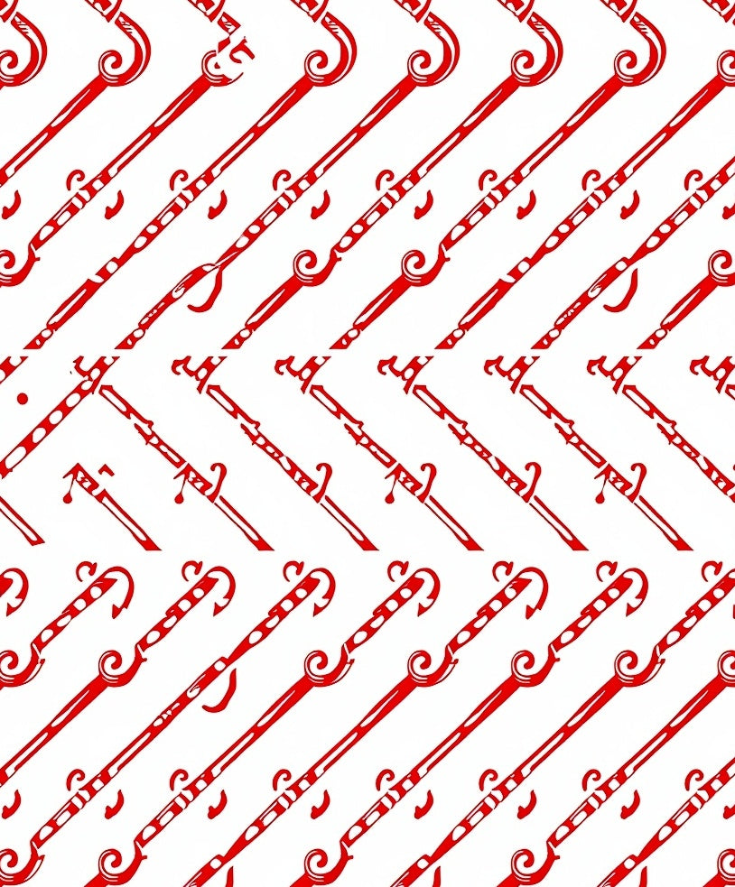 Crimson Flute Diagonal Repeat Rug