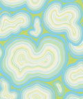Blue Green Wavy Agate Pattern Rug