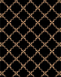Elegant Interlocking Tan Geometric Design Rug