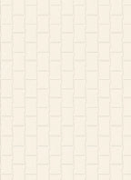 Minimalist Cream Interlocking Squares Pattern Rug