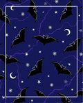 Navy Bat Celestial Pattern Rug
