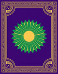 Purple Bold Floral Geometric Rug
