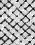 Monochrome Starburst Diamond Pattern Rug