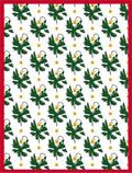 Emerald Sprigs Yellow Lanterns Garden Rug