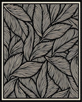 Abstract Wavy Leaf Pattern Design Rug