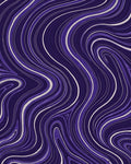 Purple Swirling Line Abstract Design Rug