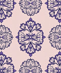 Intricate Violet Mandala Pattern Rug