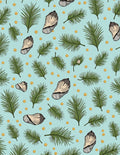 Coastal Leaf and Shell Pattern Rug