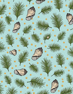 Coastal Leaf and Shell Pattern Rug