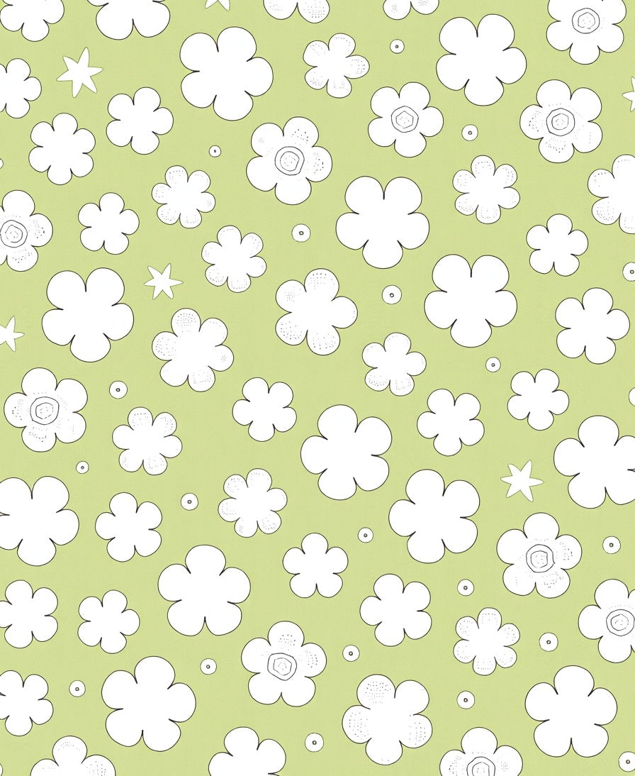 Whimsical Floral Pattern Rug