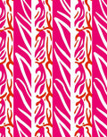 Bold Pink Orange Striped Pattern Rug