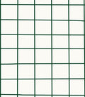 White And Green Grid Pattern Rug